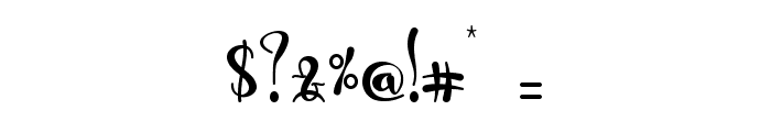 Ghilby-PERSONAL USE Font OTHER CHARS
