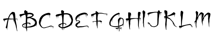 Ghost Activity Blood Font UPPERCASE