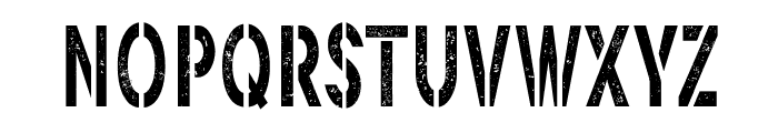 Ghost Army Stencil Font UPPERCASE