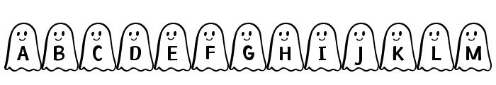 Ghost Bois Friendly Font UPPERCASE