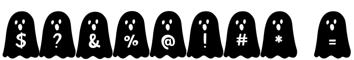 Ghost Bois Spooky Solid Font OTHER CHARS