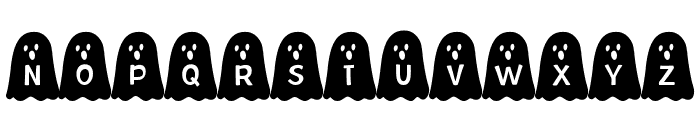 Ghost Bois Spooky Solid Font UPPERCASE