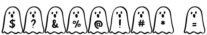 Ghost Bois Spooky Font OTHER CHARS