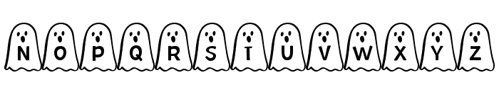 Ghost Bois Spooky Font UPPERCASE