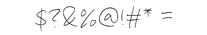 Ghost Hand Font OTHER CHARS