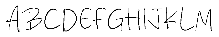 Ghost Hand Font UPPERCASE