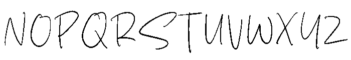 Ghost Hand Font UPPERCASE