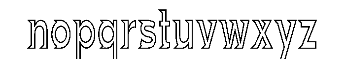 Ghost Jumping Font LOWERCASE