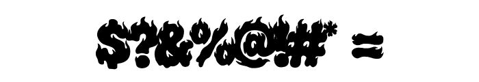 Ghost Terror Regular Font OTHER CHARS