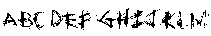 GhostChase Font UPPERCASE