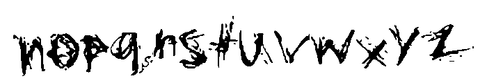GhostChase Font LOWERCASE