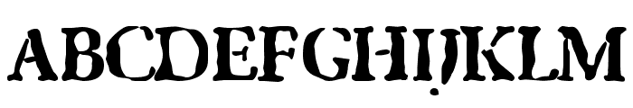 GhostTown Black Font UPPERCASE