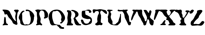 GhostTown Black Font UPPERCASE