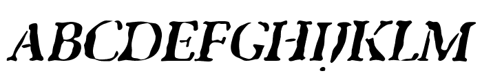 GhostTown Italic Font UPPERCASE