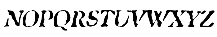 GhostTown Italic Font UPPERCASE