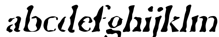 GhostTown Italic Font LOWERCASE