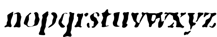 GhostTown Italic Font LOWERCASE