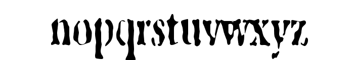 GhostTownCondensed Font LOWERCASE