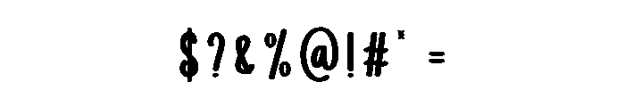 Ghosted Font OTHER CHARS