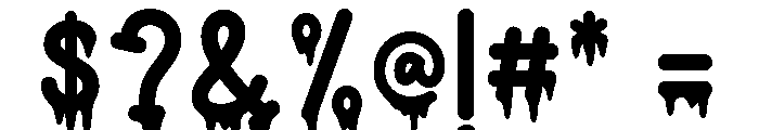 Ghostly Drip Font OTHER CHARS