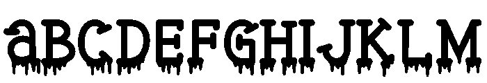 Ghostly Drip Font UPPERCASE