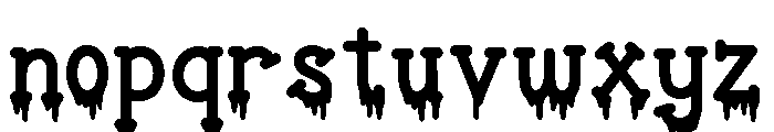 Ghostly Drip Font LOWERCASE
