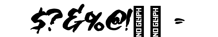 Ghostphobia Font OTHER CHARS