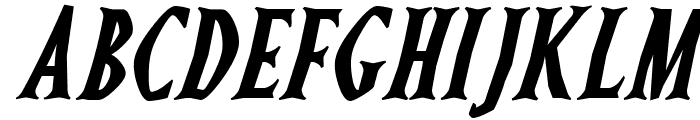 Ghostz Italic Font LOWERCASE