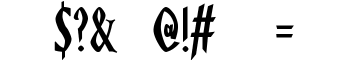 Ghostz Font OTHER CHARS