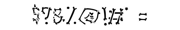 Ghoul Bone - Personal Use Regular Font OTHER CHARS