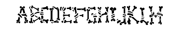 Ghoul Bone - Personal Use Regular Font UPPERCASE