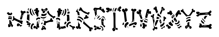 Ghoul Bone - Personal Use Regular Font UPPERCASE