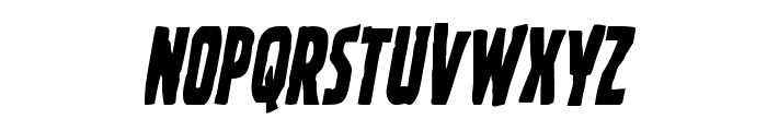 Ghoulish Intent Condensed Italic Font LOWERCASE
