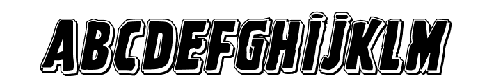 Ghoulish Intent Punch Italic Font LOWERCASE
