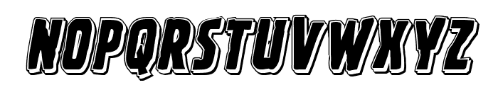Ghoulish Intent Punch Italic Font LOWERCASE