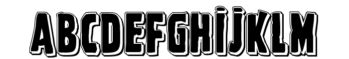 Ghoulish Intent Punch Font UPPERCASE