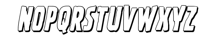 Ghoulish Intent Shadow Italic Font UPPERCASE
