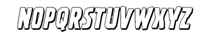 Ghoulish Intent Shadow Italic Font LOWERCASE