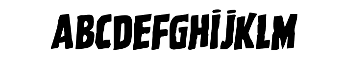 Ghoulish Intent Shift Rotalic Font LOWERCASE