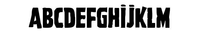 Ghoulish Intent Shift Font UPPERCASE