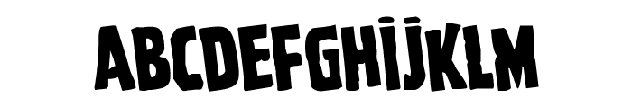 Ghoulish Intent Staggered Font UPPERCASE
