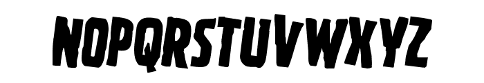 Ghoulish Intent Staggered Font LOWERCASE