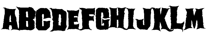 Ghoulish Font UPPERCASE