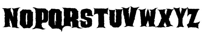 Ghoulish Font UPPERCASE