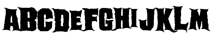 Ghoulish Font LOWERCASE