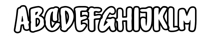 GhoustOutline-Regular Font UPPERCASE