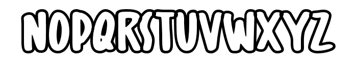 GhoustOutline-Regular Font UPPERCASE