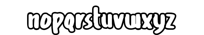 GhoustOutline-Regular Font LOWERCASE