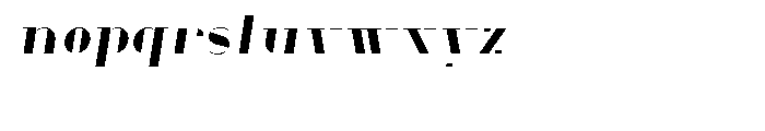 GHS Heavy Oblique A Key Font LOWERCASE