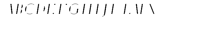 GHS Oblique A Key Font UPPERCASE